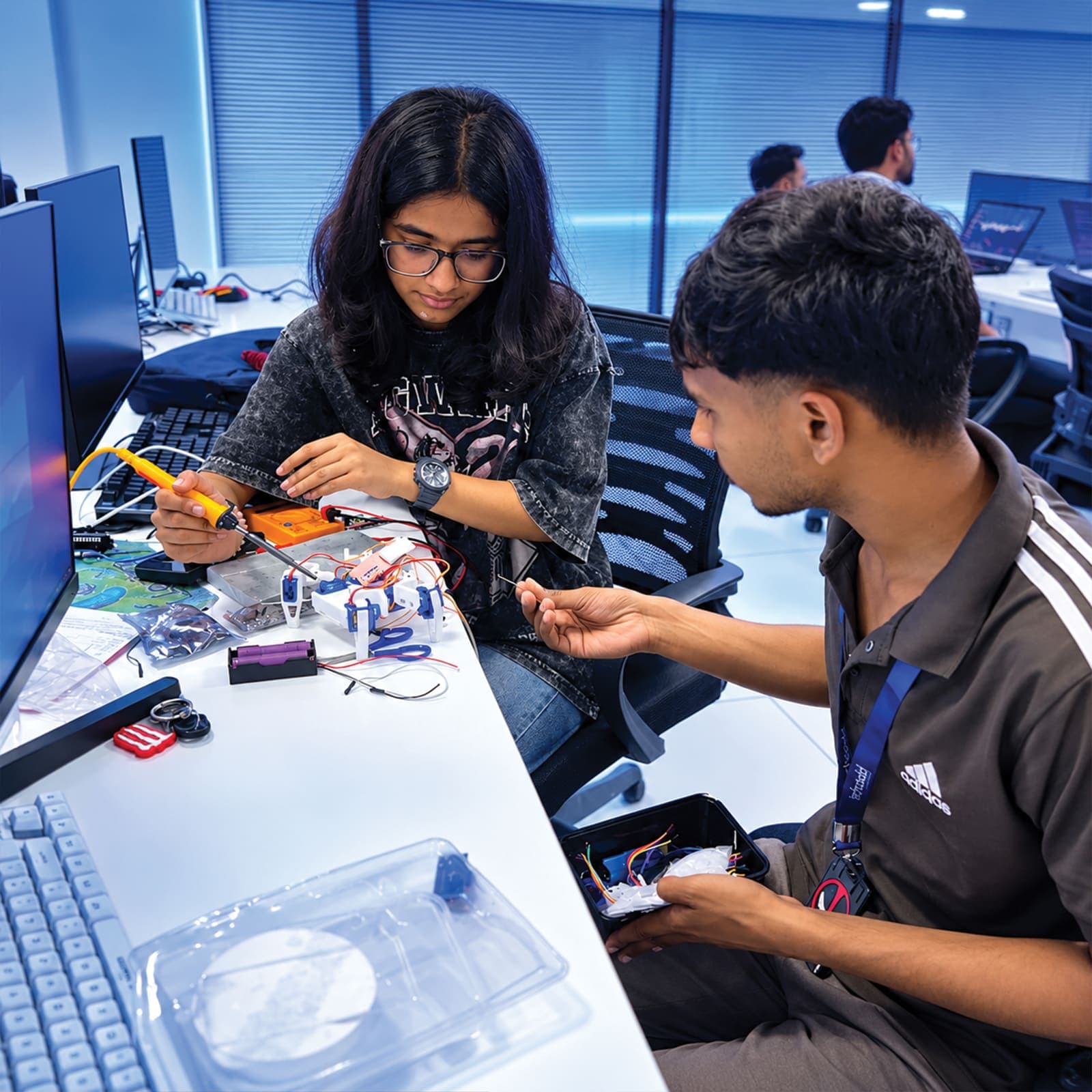 Building robots in the lab