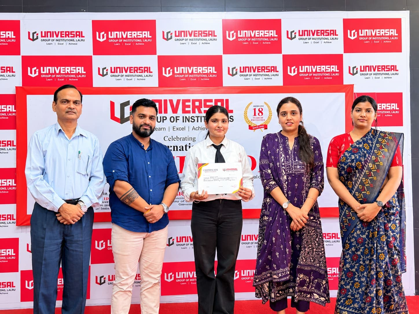 Certificate ceremony at Universal Group of Institutions