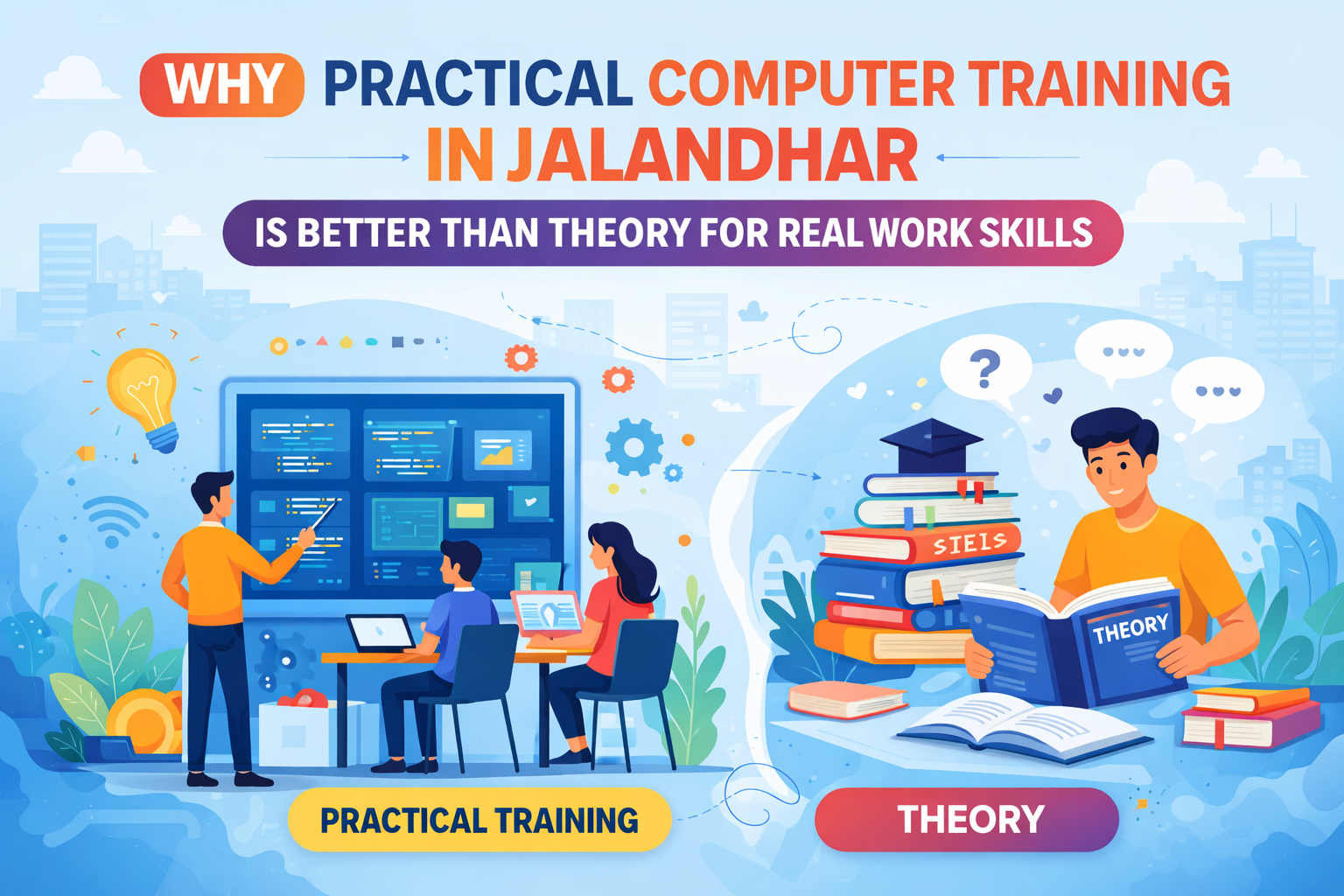 Why Practical Computer Training in Jalandhar is Better Than Theory