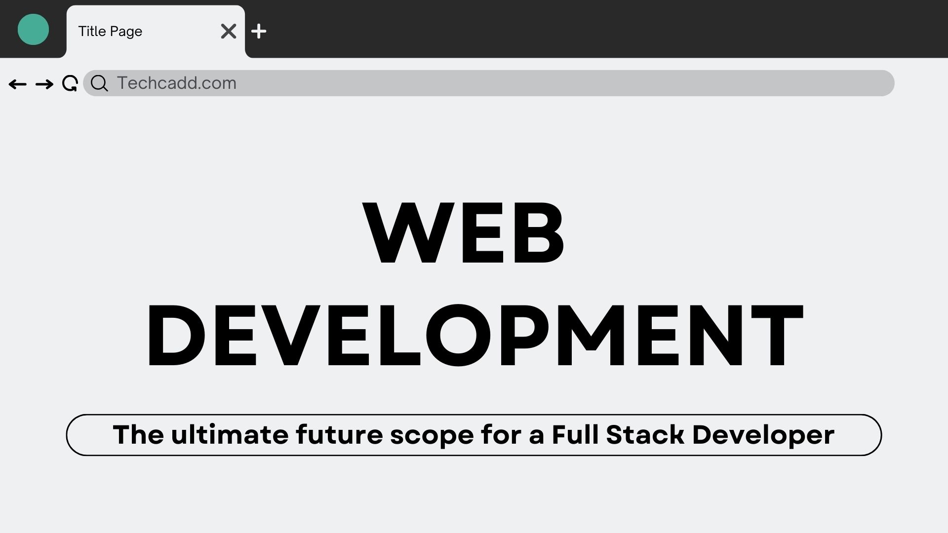 Job Oriented Full Stack Developer Course Jalandhar | Techcadd