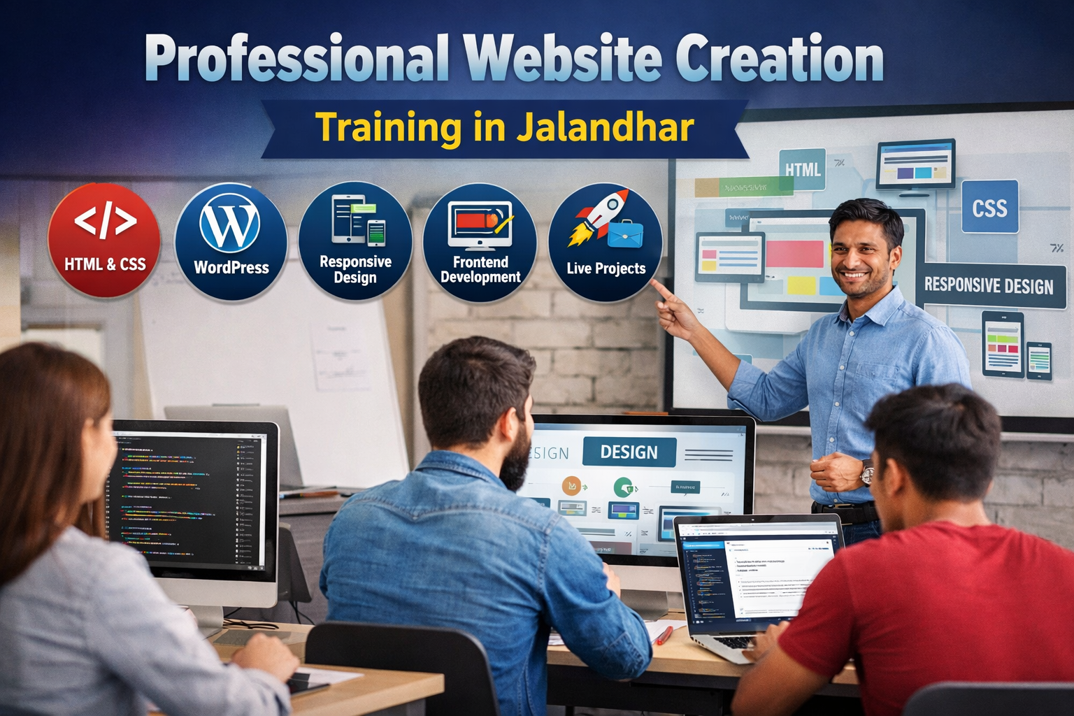 Professional Website Creation Training in Jalandhar