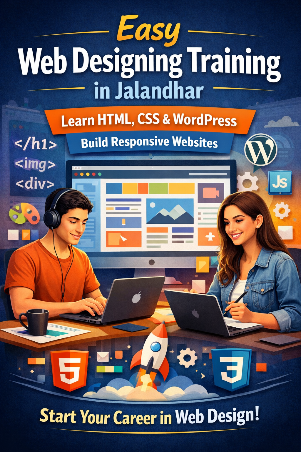 Easy Web Designing Training in Jalandhar