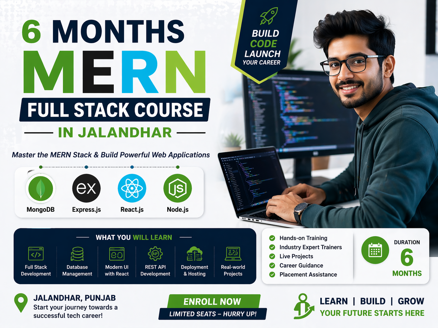 6 Months MERN Full Stack Course in Jalandhar