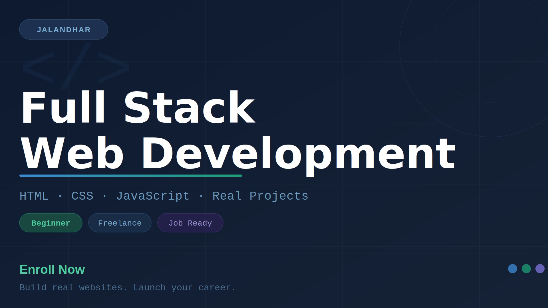 Website development course in Jalandhar