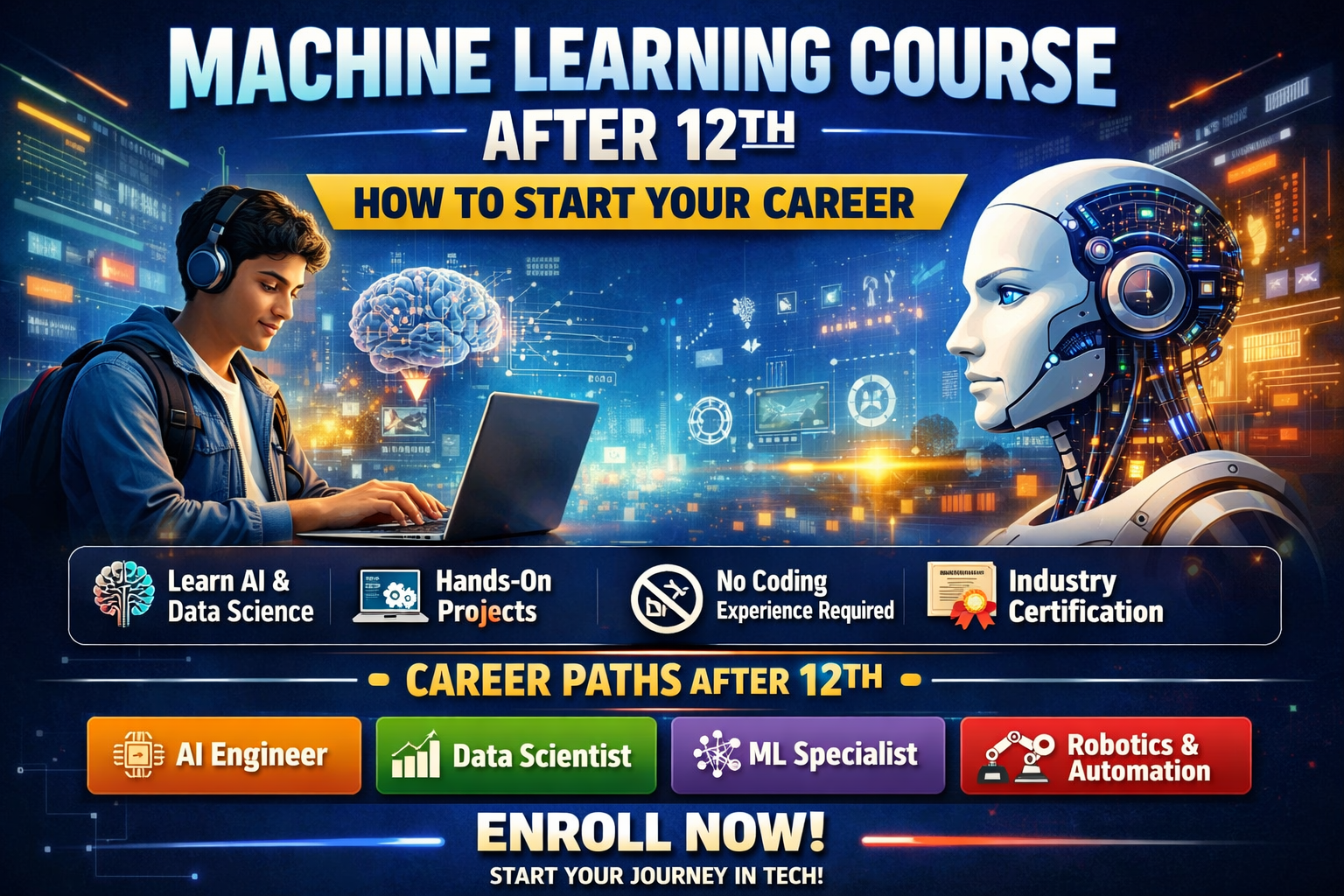 Machine Learning Course After 12th: How to Start Your Career