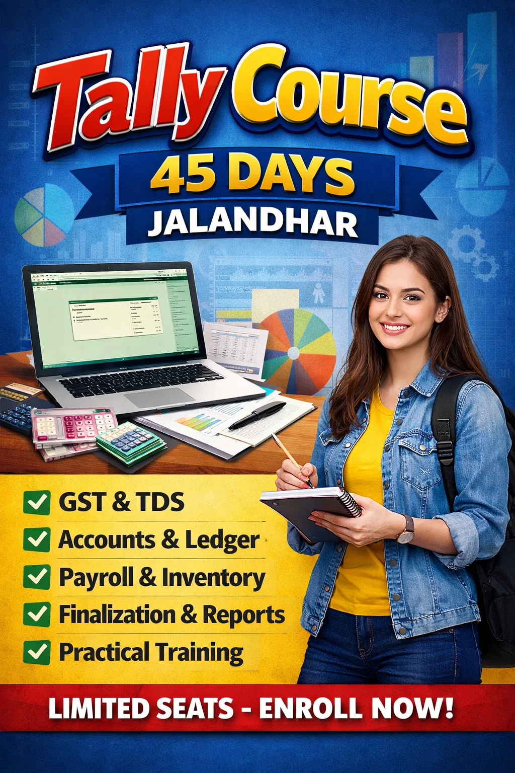 Tally course 45 days Jalandhar