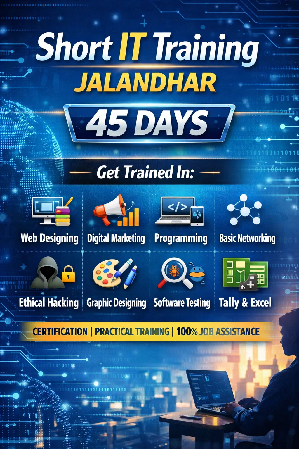 Short IT training Jalandhar 45 days