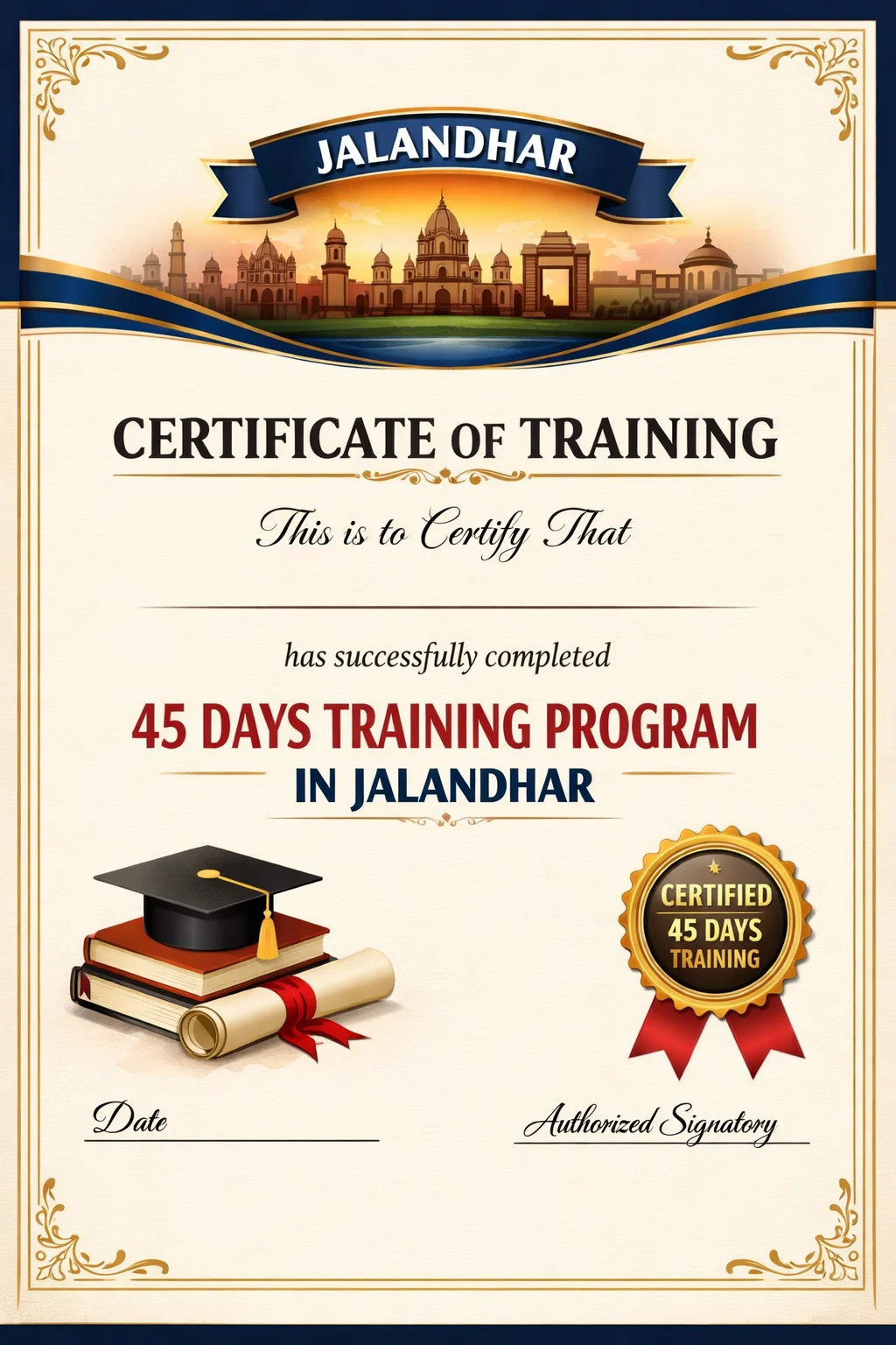 Certificate training Jalandhar 45 days