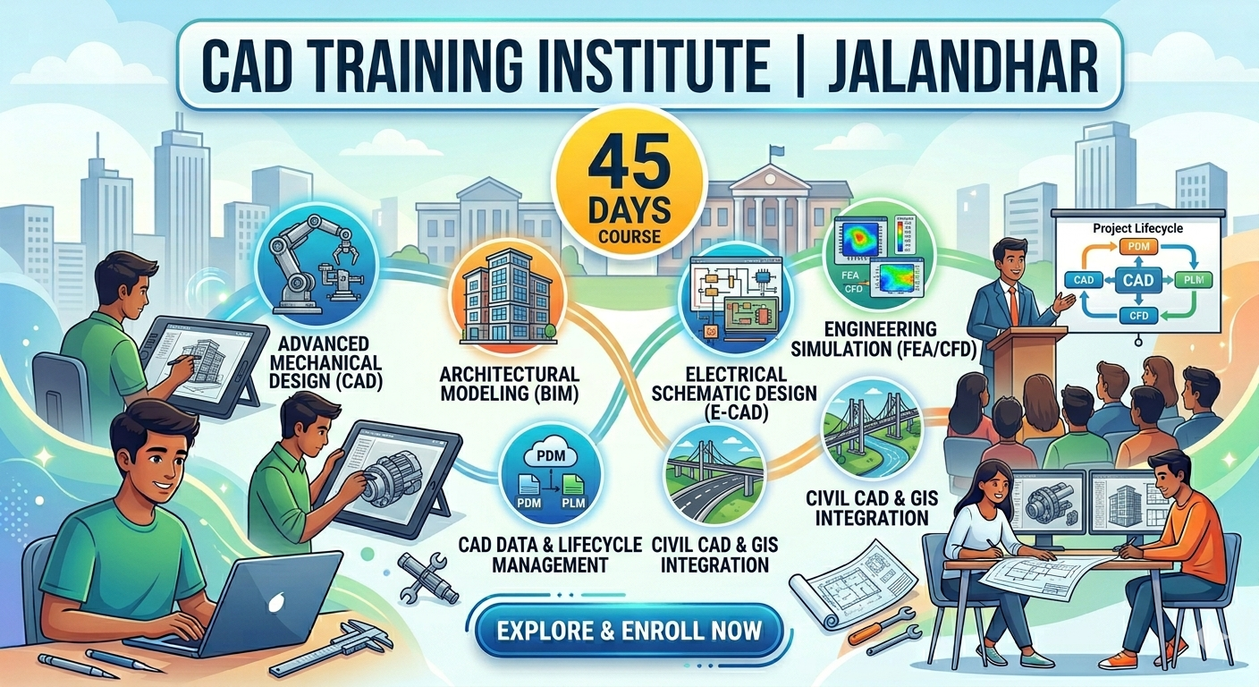 CAD training institute Jalandhar 45 days