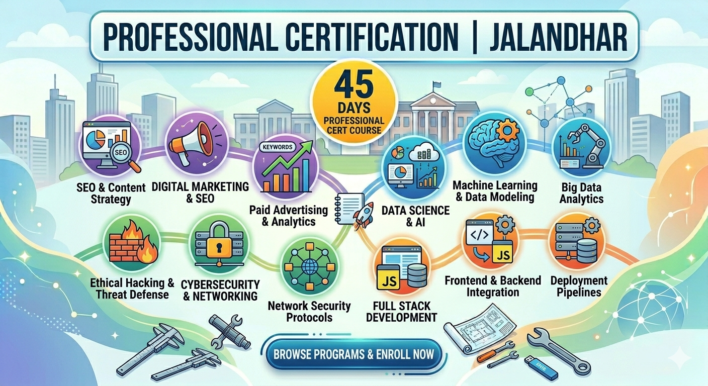Professional certification Jalandhar 45 days