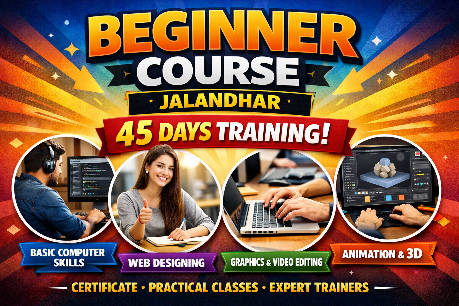 Beginner course Jalandhar 45 days training