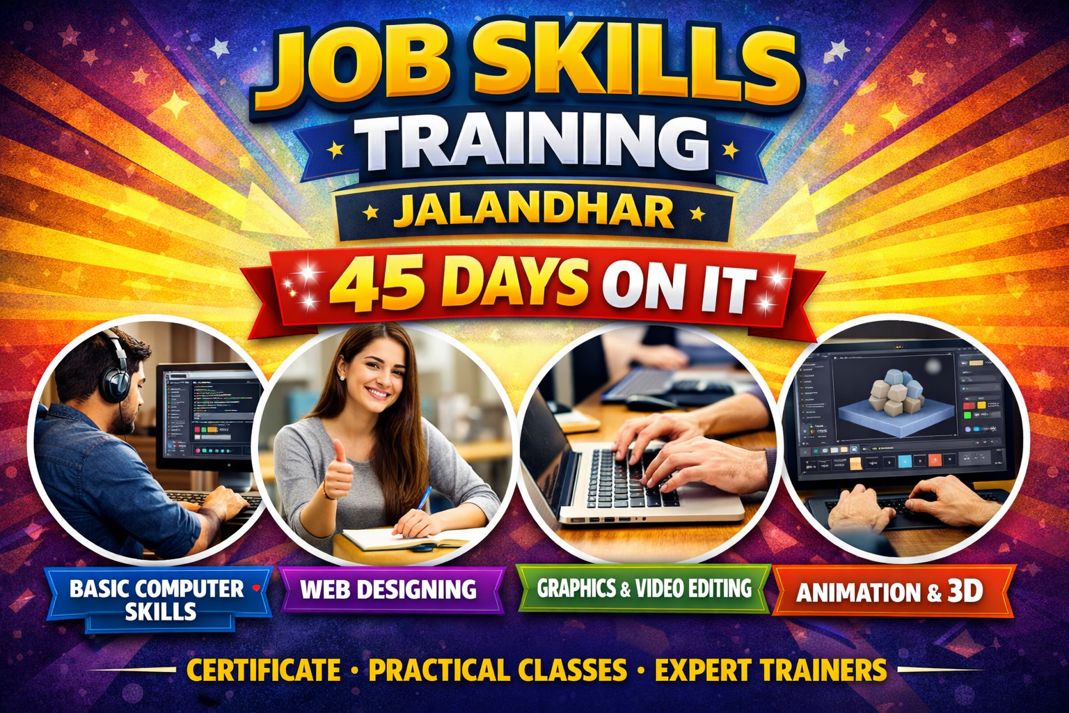 Job skills training Jalandhar 45 days