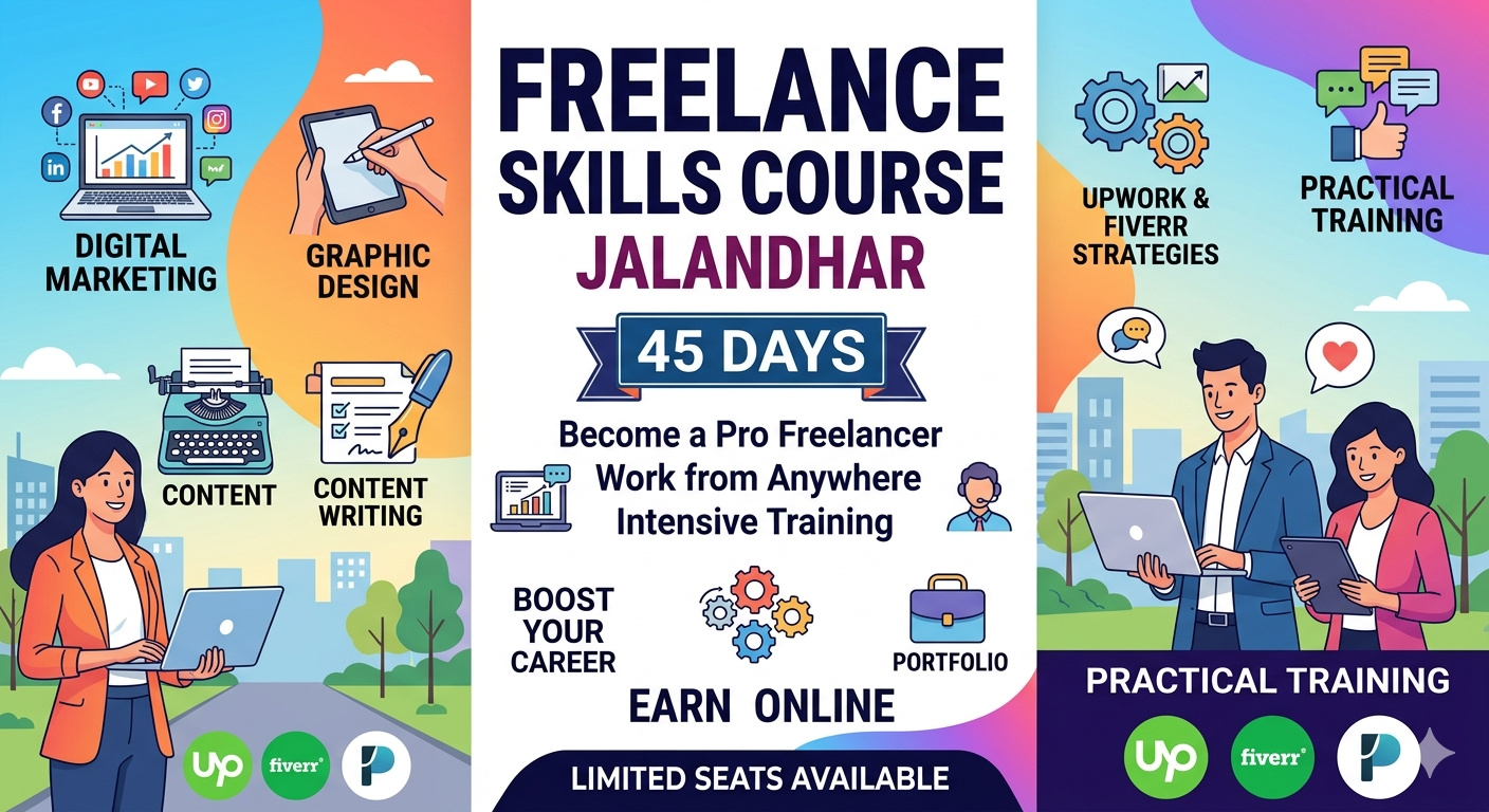 Freelance skills course Jalandhar 45 days
