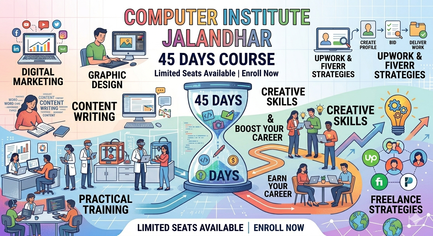 Computer institute Jalandhar 45 days course