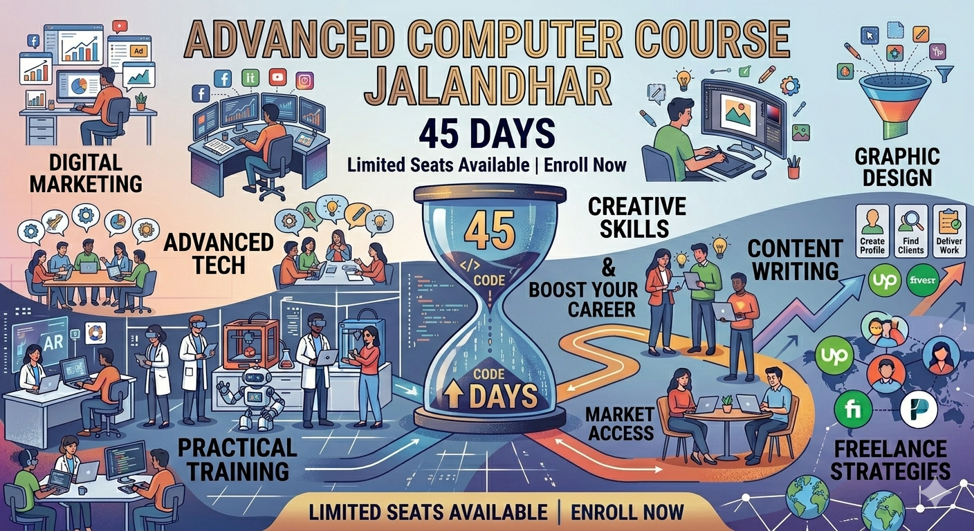 Advanced computer course Jalandhar 45 days