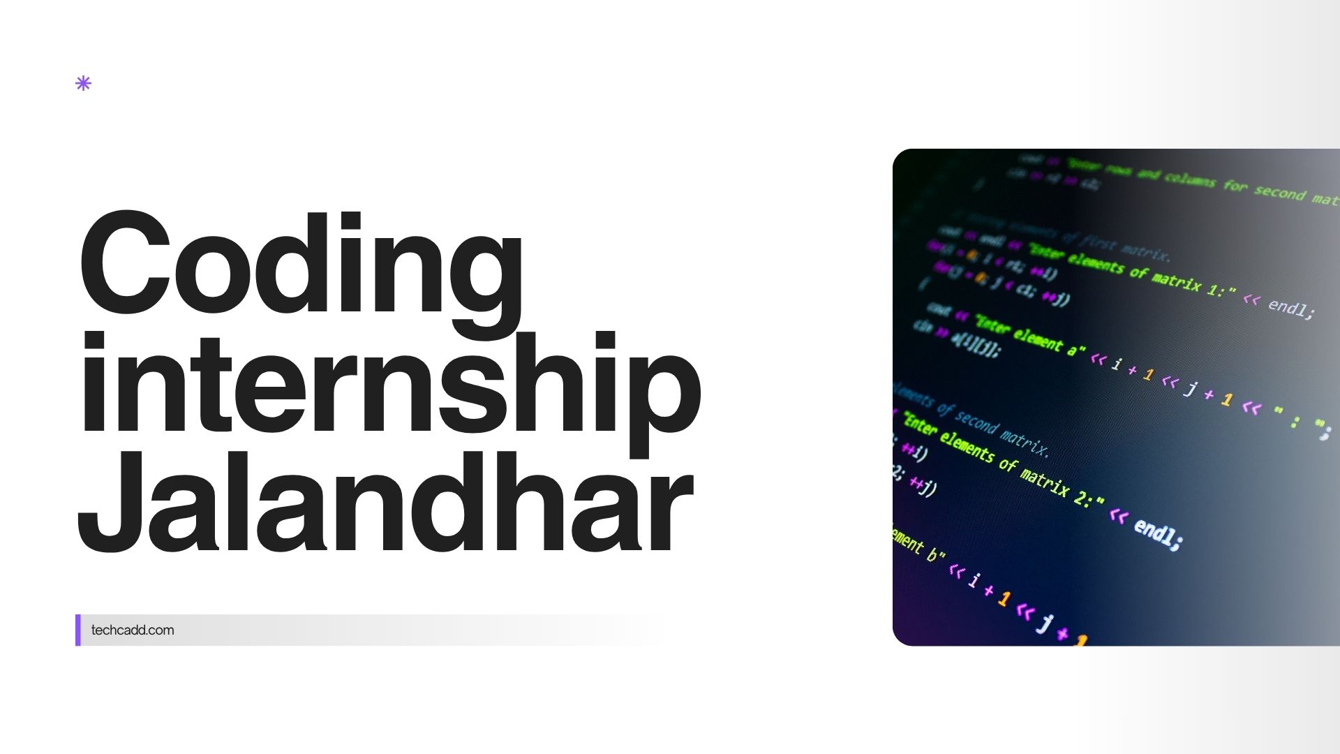 coding internship Jalandhar