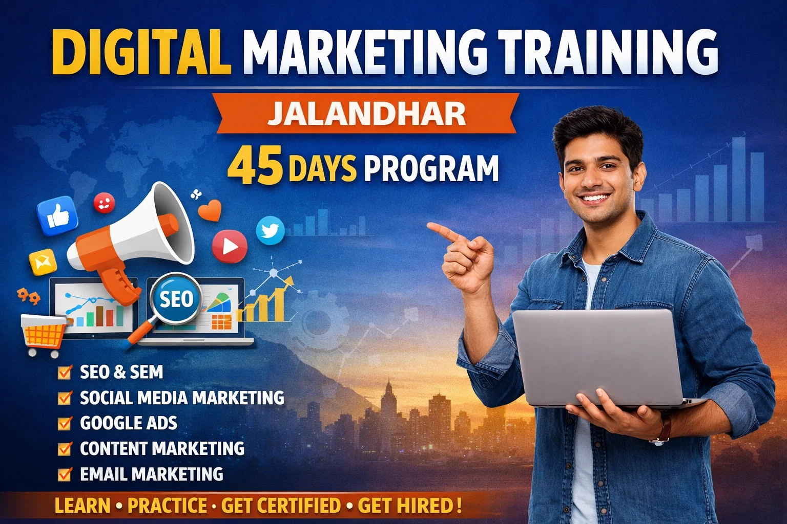 Digital marketing training Jalandhar 45 days