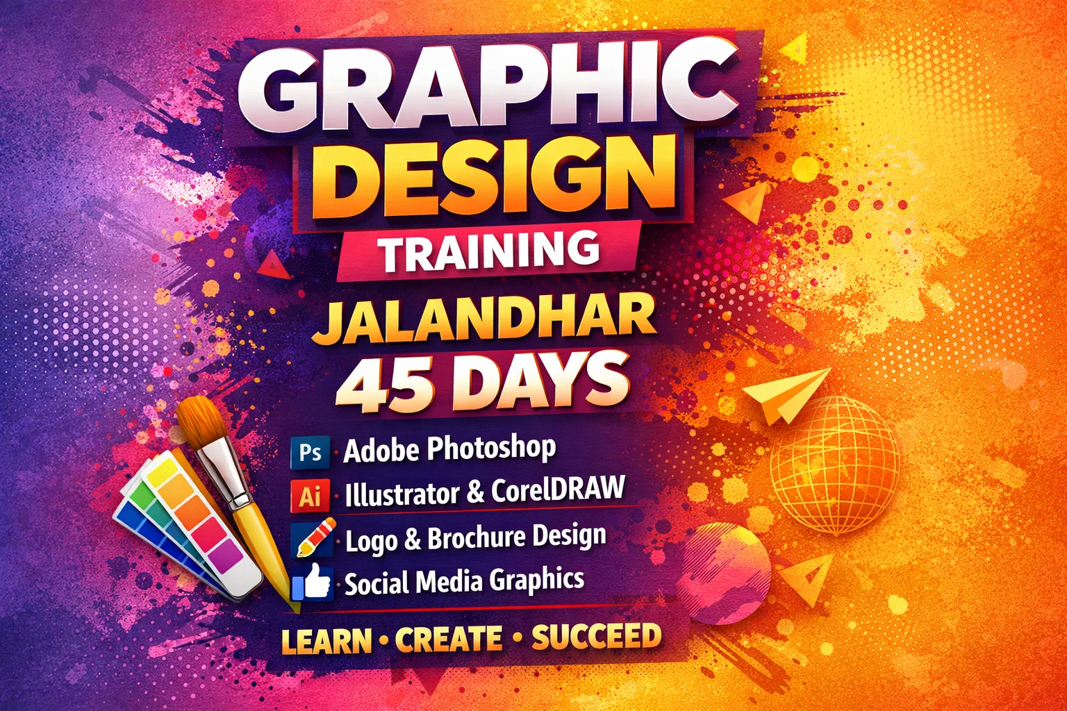 Graphic design training Jalandhar 45 days