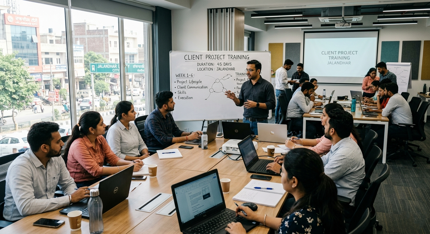 Client project training Jalandhar 45 days