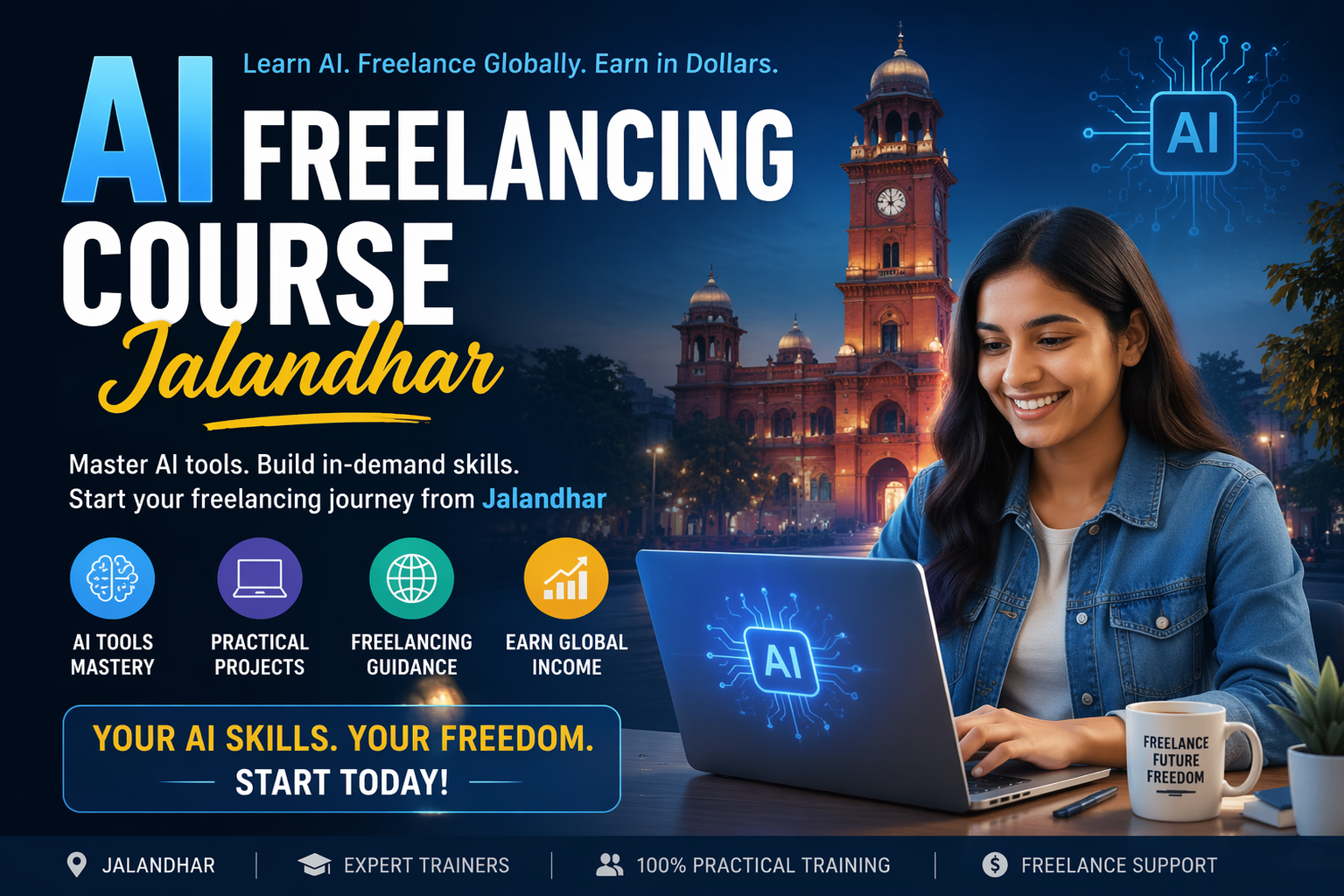 AI Freelancing Course in Jalandhar | Earn 6 Figures with Artificial Intelligence