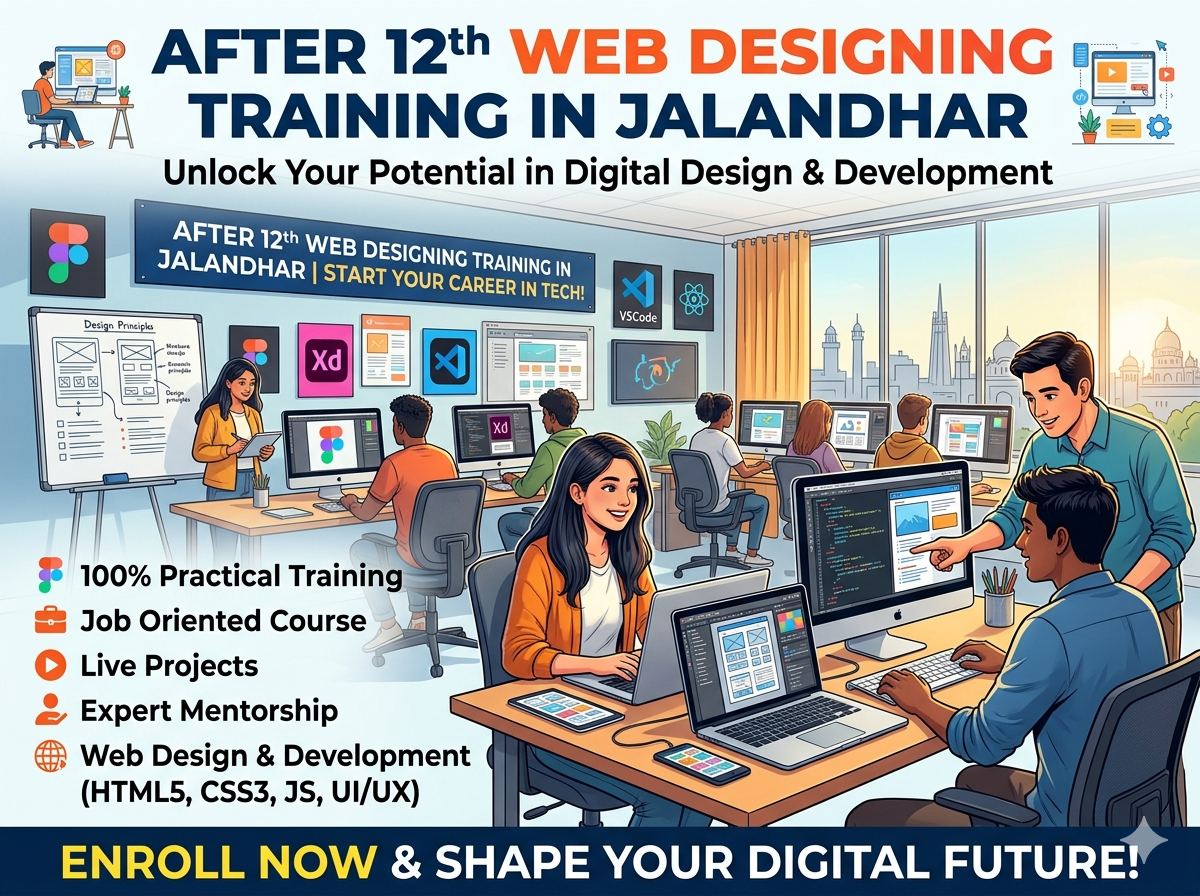 After 12th Web Designing Training in Jalndhar