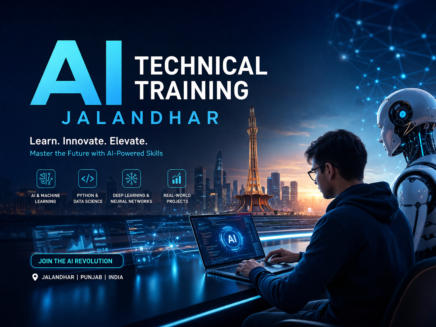 Best AI Technical Training in Jalandhar | Master Machine Learning & Deep Learning at TechCadd