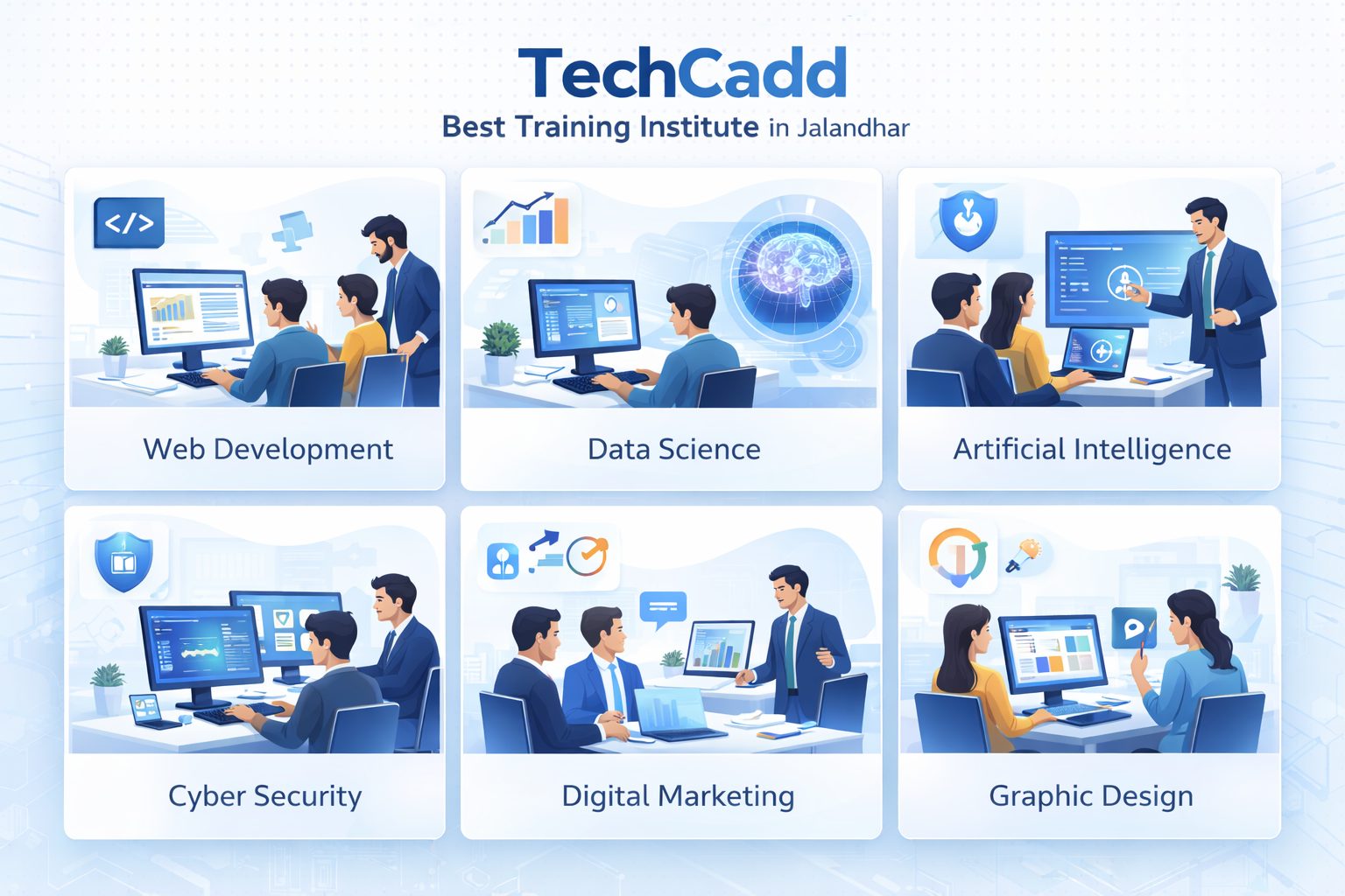 Techcadd Best Training Institute in Jalandhar