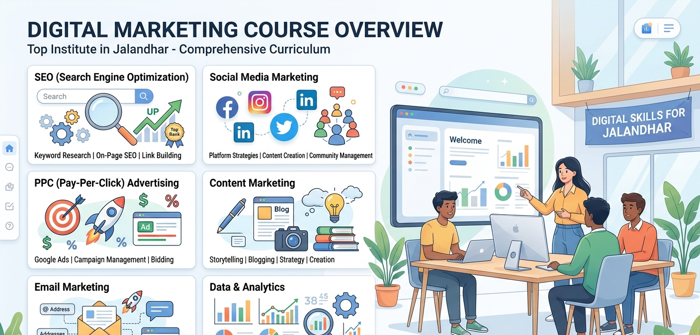 Techcadd Digital Marketing Institute in Jalandhar