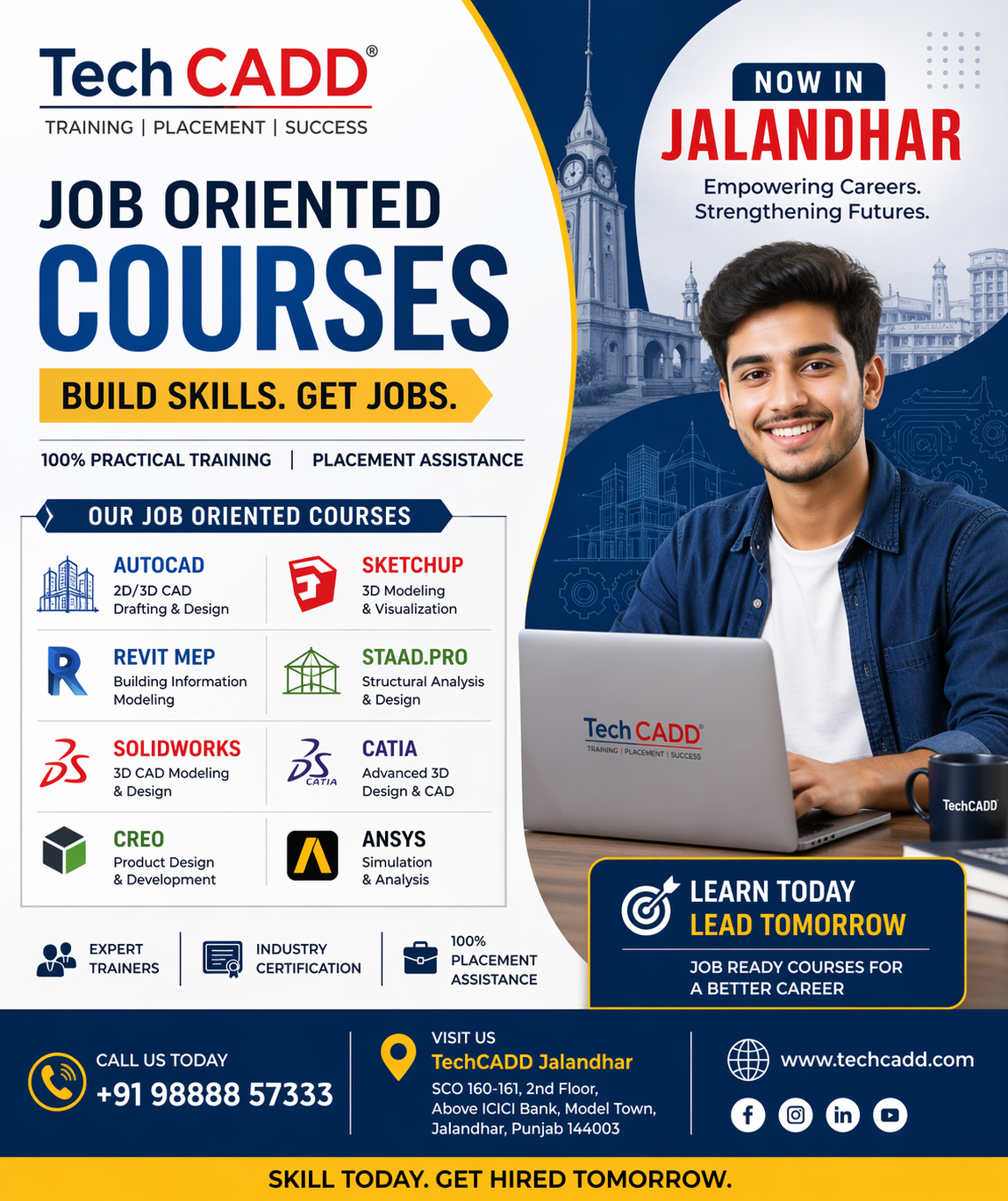 techcadd job oriented courses in Jalandhar | Career-Focused Training in Jalandhar