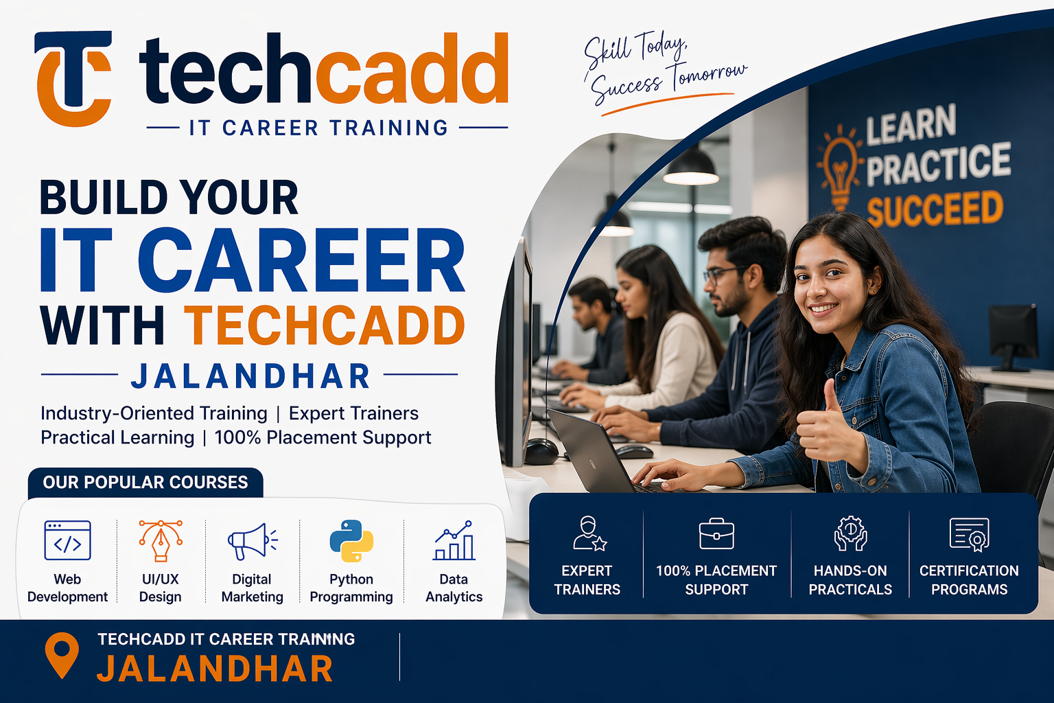 techcadd IT career training Jalandhar | Career-Focused Training in Jalandhar